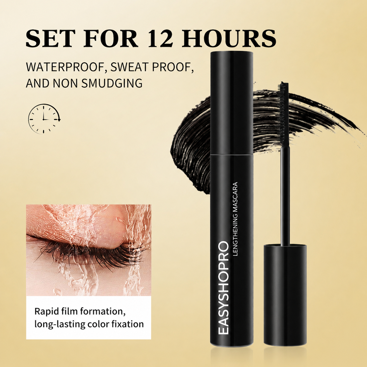 Easyshopro™Waterproof and sweat-resistant mascara