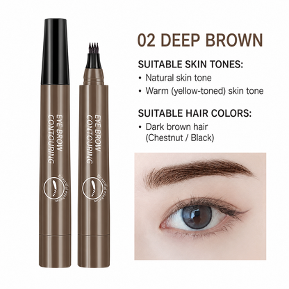 Easyshopro™liquid eyebrow pencil with Quadrilateral —waterproof